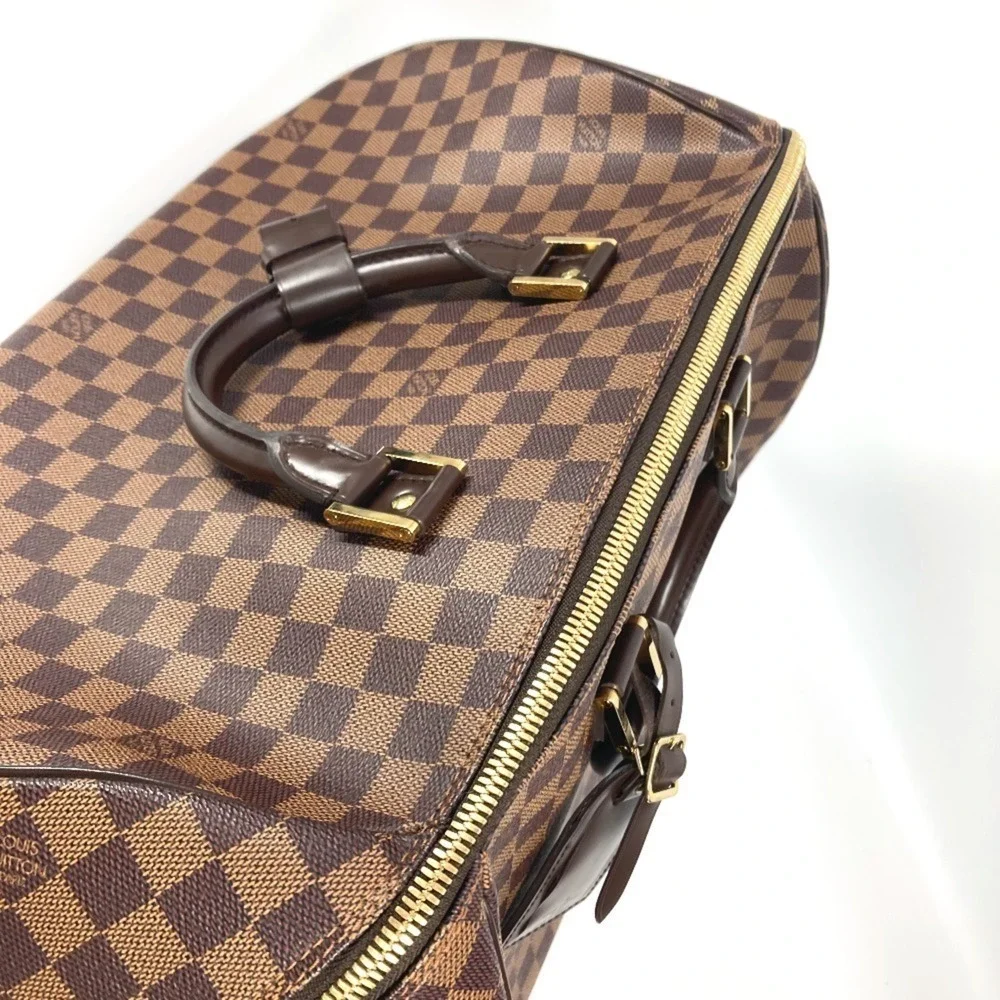 LOUIS VUITTON Brown Damier Canvas Boston Bag